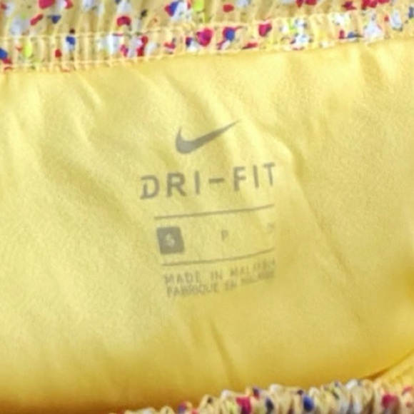 Nike Yellow and Pink Women's Athletic Shorts - Picture 11 of 11